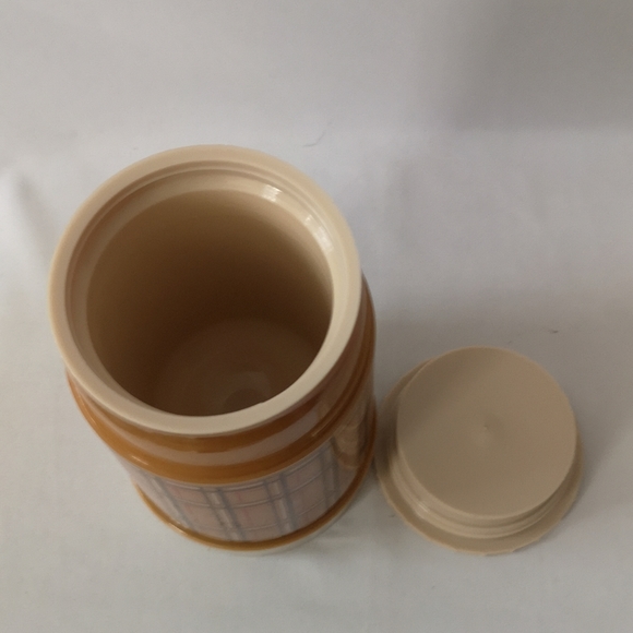 Vintage Brown & Red Plaid Aladdin Vacuum Sealed Thermos, Never-used Condition - Picture 5 of 5